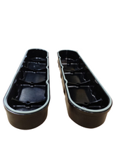 Load image into Gallery viewer, 9012-BILLET LS VALVE CAM COVERS KIT BLACK