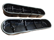 Load image into Gallery viewer, 9012-BILLET LS VALVE CAM COVERS KIT BLACK