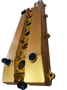 9032-SPEEDWORKS TOYOTA 2JZ-GTE NON-VVTI SINGLE PIECE BILLET VALVE COVER GOLD