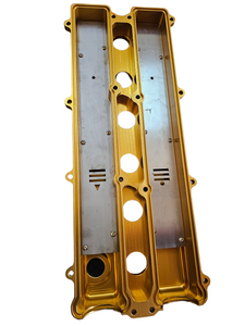 9032-SPEEDWORKS TOYOTA 2JZ-GTE NON-VVTI SINGLE PIECE BILLET VALVE COVER GOLD