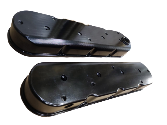 9012-BILLET LS VALVE CAM COVERS KIT BLACK