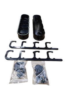 9012-BILLET LS VALVE CAM COVERS KIT BLACK