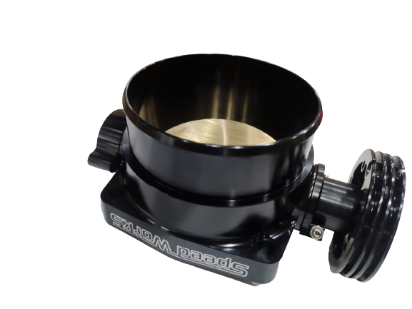 9021-SPEEDWORKS DOUBLE KNOB THROTTLE BODY 102MM BLACK